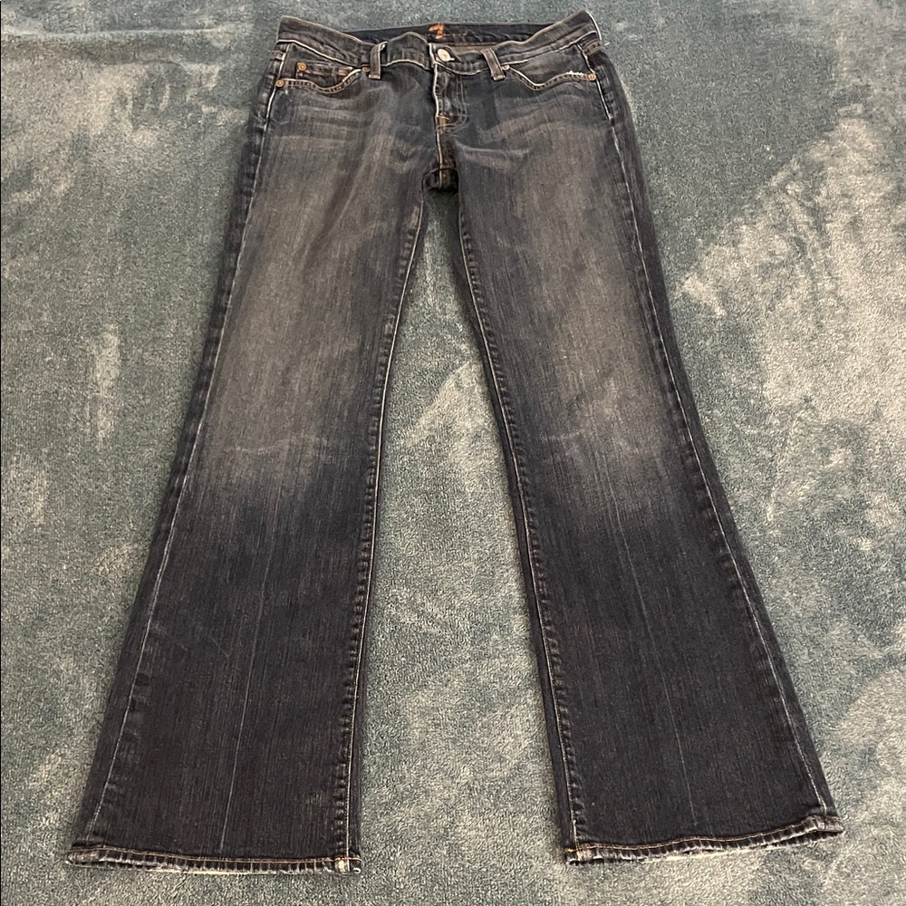 7 For All Mankind Dark Wash Flare Jeans